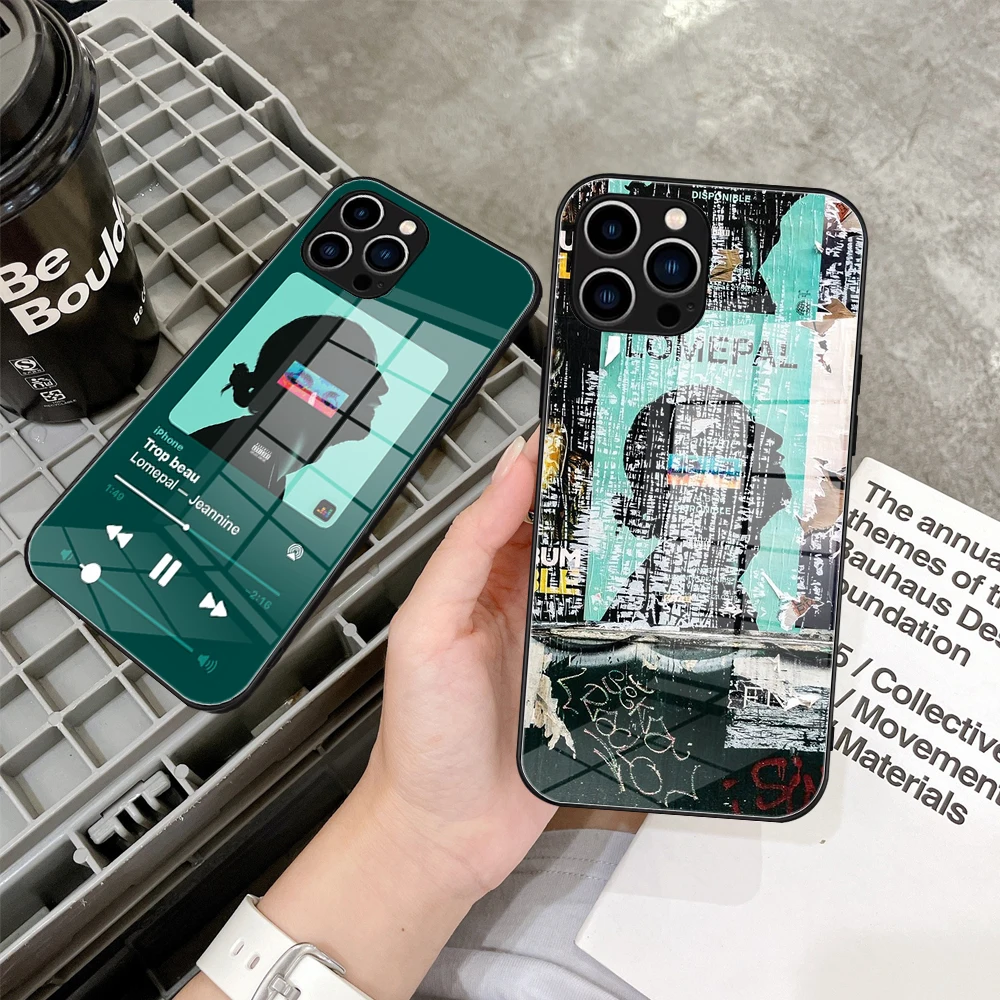 

For Iphone 14 Lomepal Rapper Phone Case Glass for IPhone 13 14 12 11Pro XR XS MAX 14 Plus SE Pro Design Iphone Glass Covers