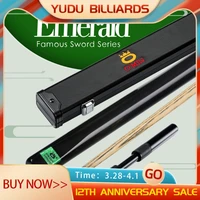 omin emerald snooker cue 34 9 5mm tip with case with extension top ebony butt high end professional billiard for black 8