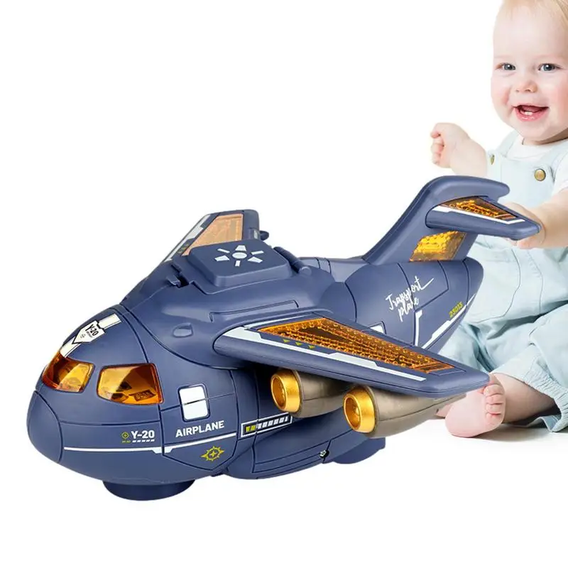 

Airplane Transport Toy Children Airplane Transport Toys Bump And Go Action Toddler Toy Plane With Flashing Lights And Sounds