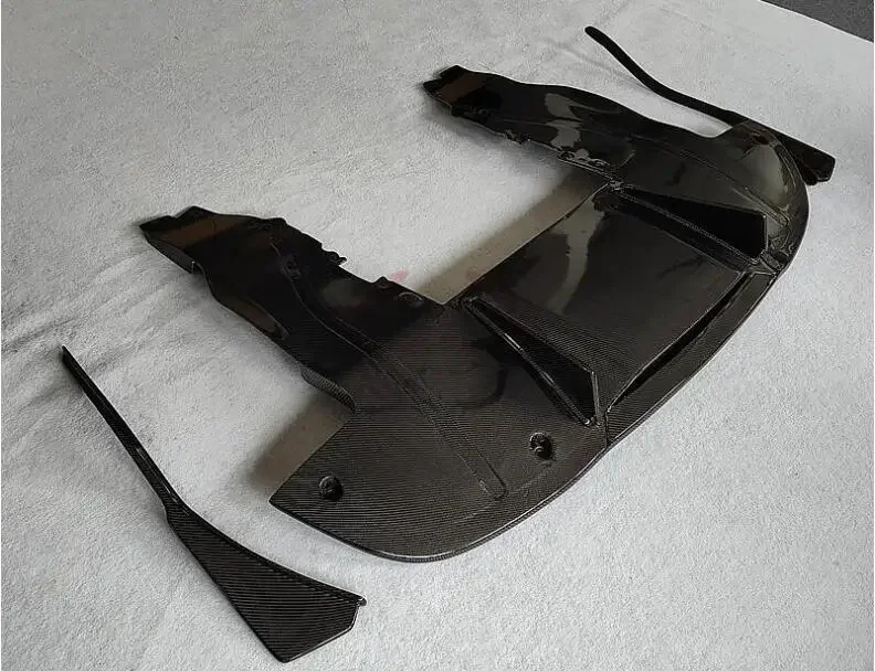 Задний бампер из настоящего углеродного волокна боковые спойлеры диффузор