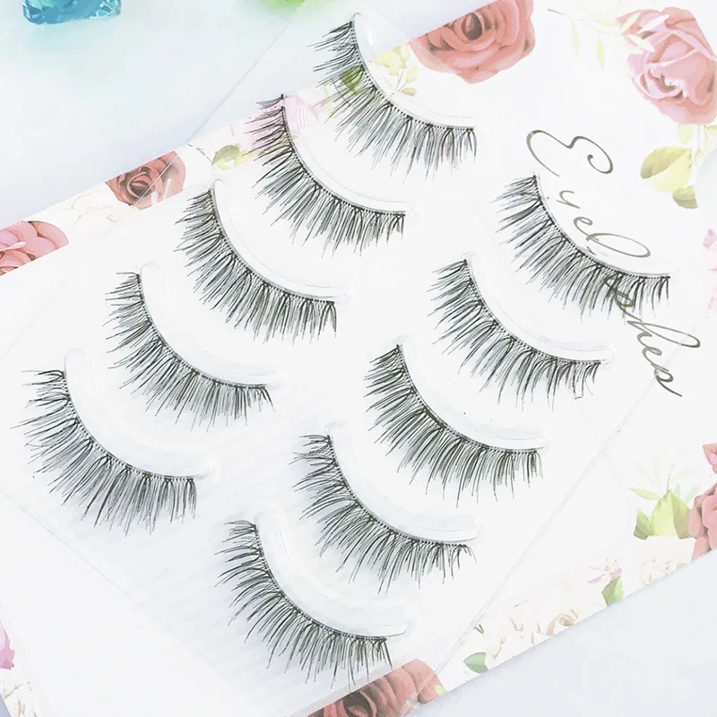 

Natural Sharpened False Eyelashes, Bride's Makeup, Nude Makeup, Transparent Eyelashes, False Eyelashes