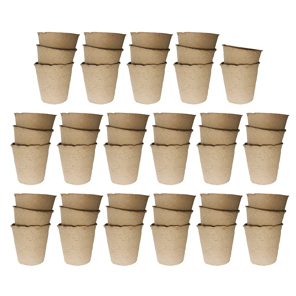 

Paper Round Flower Pot Tray Planting Case Cactus Starter Pots Container Nursery