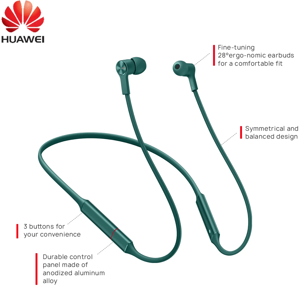 

Беспроводные Bluetooth наушники Huawei FreeLace TWS с шумоподавлением