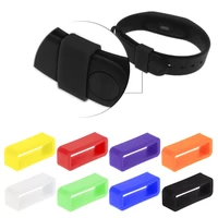silicone anti fall buckle ring loop keeper holder for smart bracelet watch band