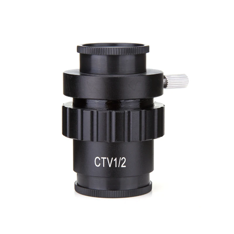 

Continuous zoom stereo microscope 1/3CTV 1/2CTV CCD interface camera reducer 0.5X 0.3X