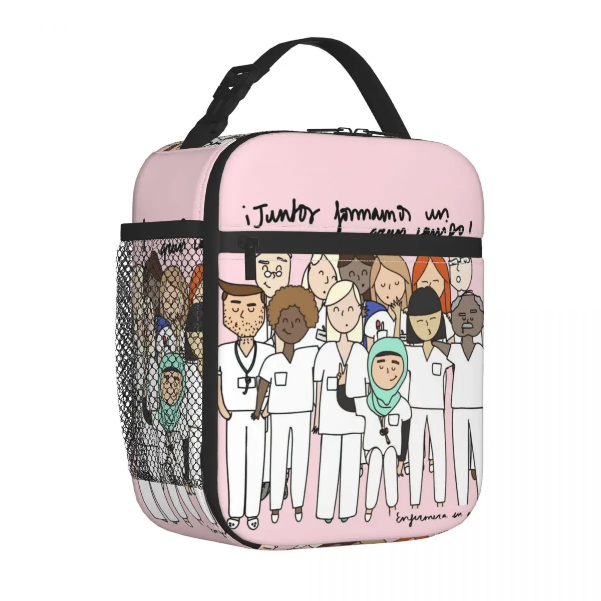 

Insulated Lunch Bag Enfermera En Apuros Doctor Nurse Medical Medicine Health Meal Container Cooler Bag Lunch Box Tote College