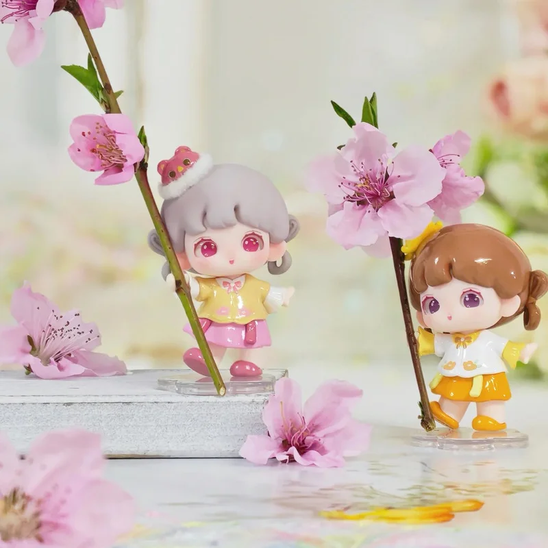 Фото Новые мини-фигурки Yooie Blind Box: серия «Четыре сезона», милые коллекционные трендовые настольные украшения, куклы-орнаменты, подарок для девочек №4