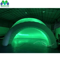 customized giant white oxford inflatable dome tent with led wedding disco lawn marquee air igloo bar luna building party rental