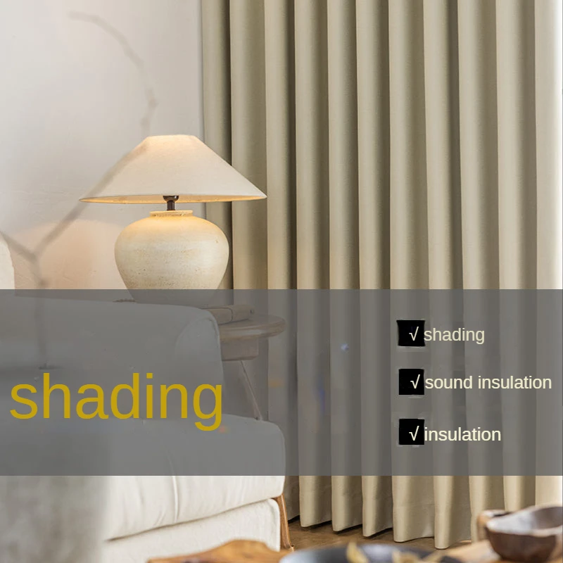 Nordic плотная шторка в спальню современные утолщенные занавески с крючком для