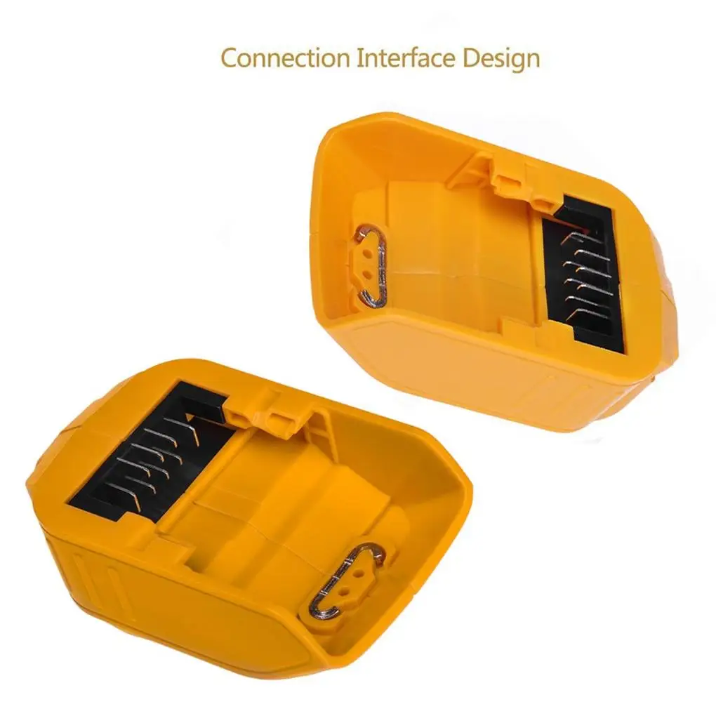 

10,8 В 14,4 в 18 в USB источник питания для преобразователей Dewalt DCB090 для литиевой батареи (желтый)