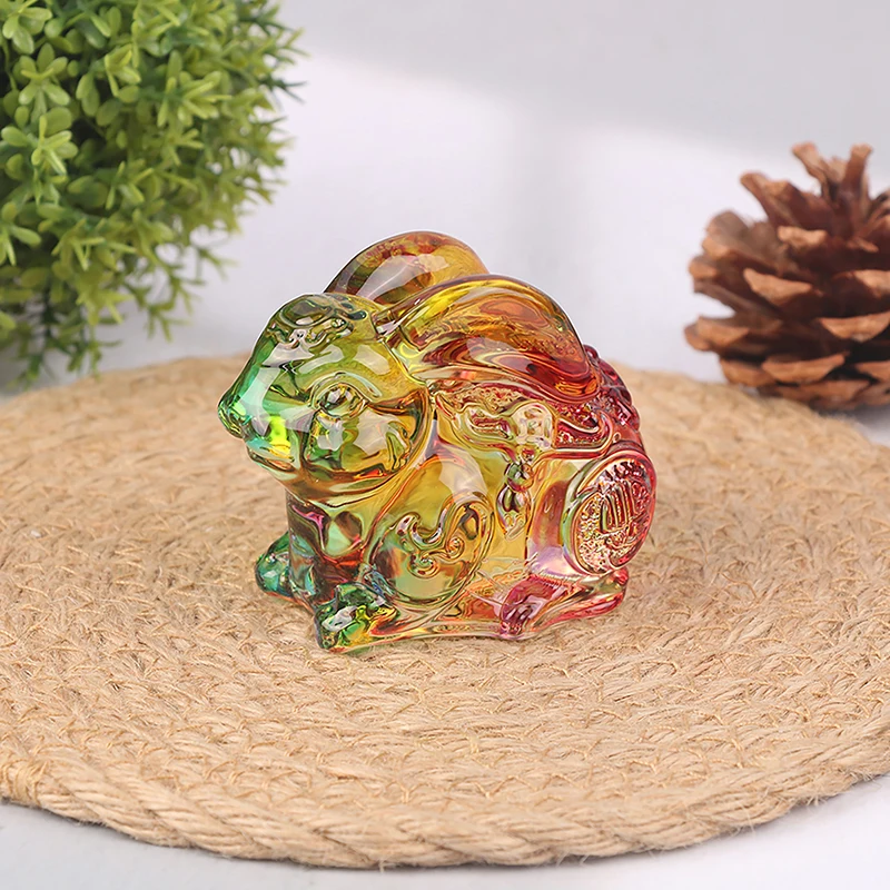 

Маленькое украшение из хрустального стекла, милый подарок на день рождения, креативные животные, стеклянные автомобильные аксессуары ручн...