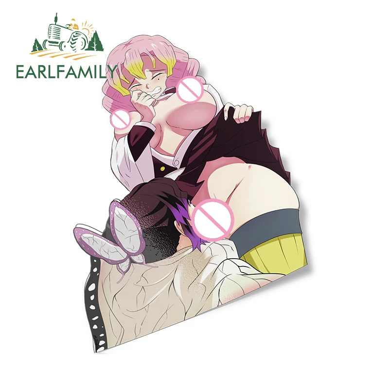 EARLFAMILY 13 см X 10 1 для Mitsuri Shinobu Lewd Sexy NSFW waiруководства детской лампы солнцезащитный