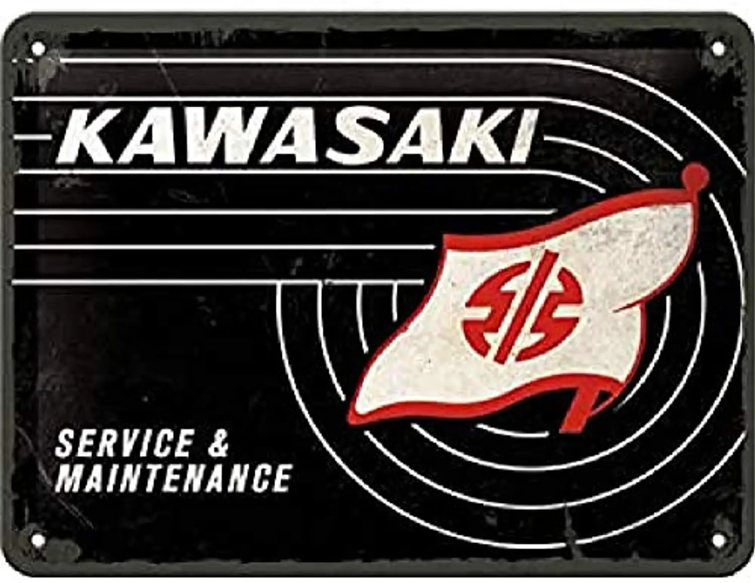 

26232 Kawasaki Tank Logo Retro Tin Sign Vintage Wall Decoration Metal