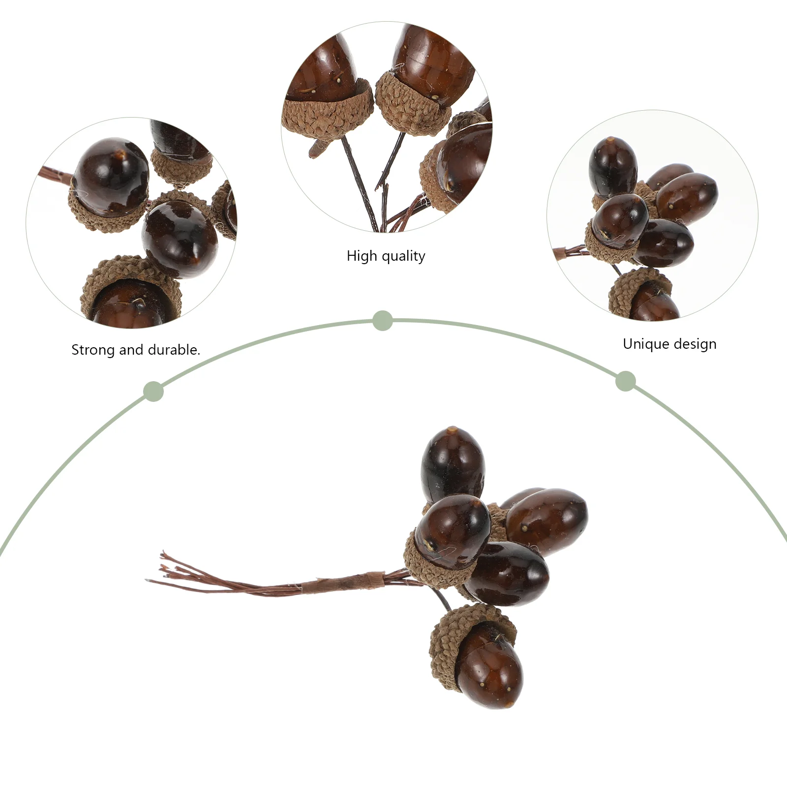 3 шт. искусственные кедровые орехи реалистичный декор имитация букета украшение