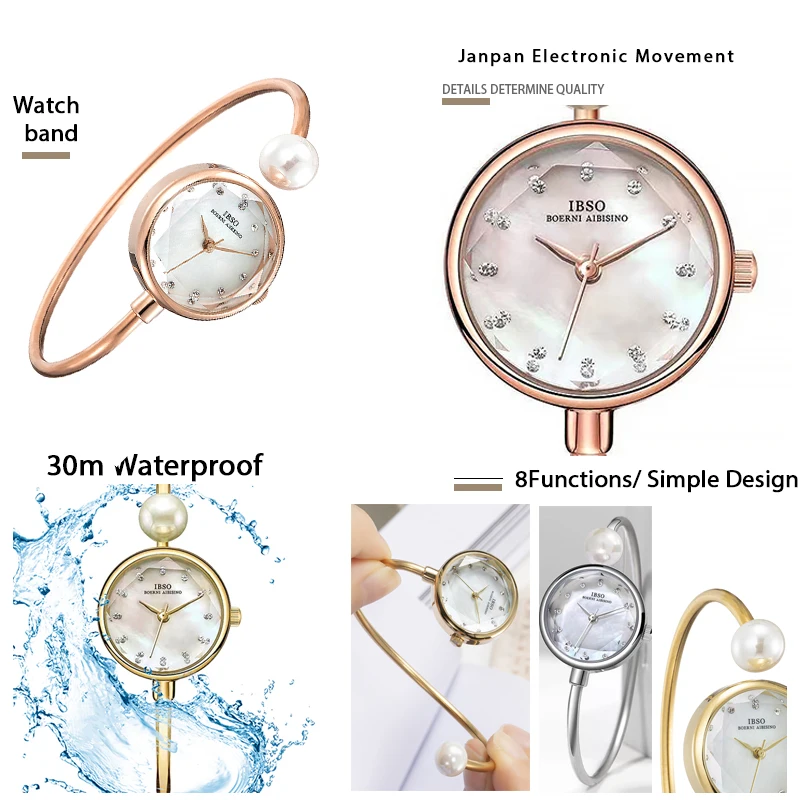 Luxury Diamond Women Bracelet Watch Small Stainless Steel Waterproof Original Brand Wristwatches Lady Bright Hand Ring Clock enlarge