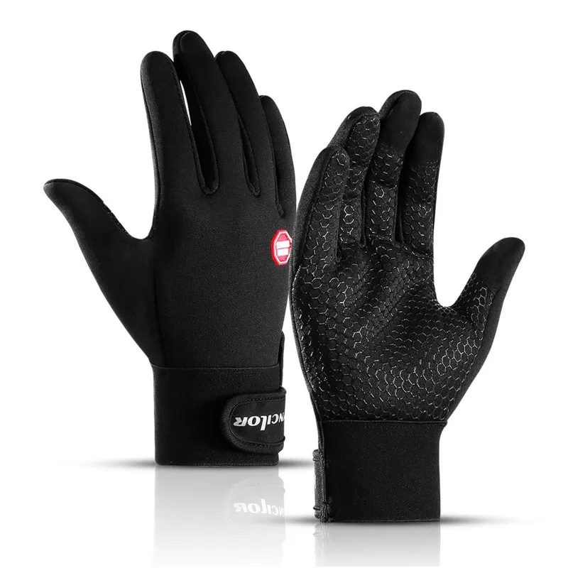 

Waterproof Winter Warm Cycling Skiing Zipper Gloves for Men Women Touchscreen Anti-slip Thickness Thermal Bicycle Camping Gloves