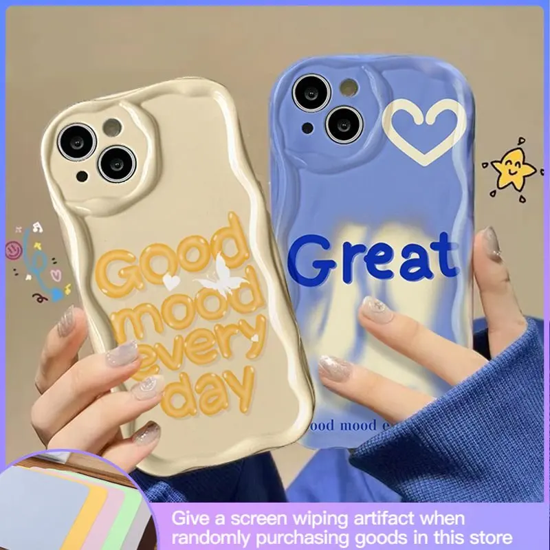 

Wavy Edge Personality Phone Case Suitable for IPhone14 13promax 11Promax 12Promax Xr Xs 13pro Simple Fashion Soft Phone Case