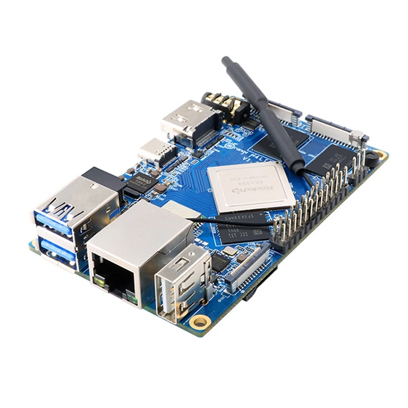 

For Orange Pi 4 LTS Development Board RK3399 Chip Motherboard 4G Memory 16G EMMC Support Wifi+BT5.0