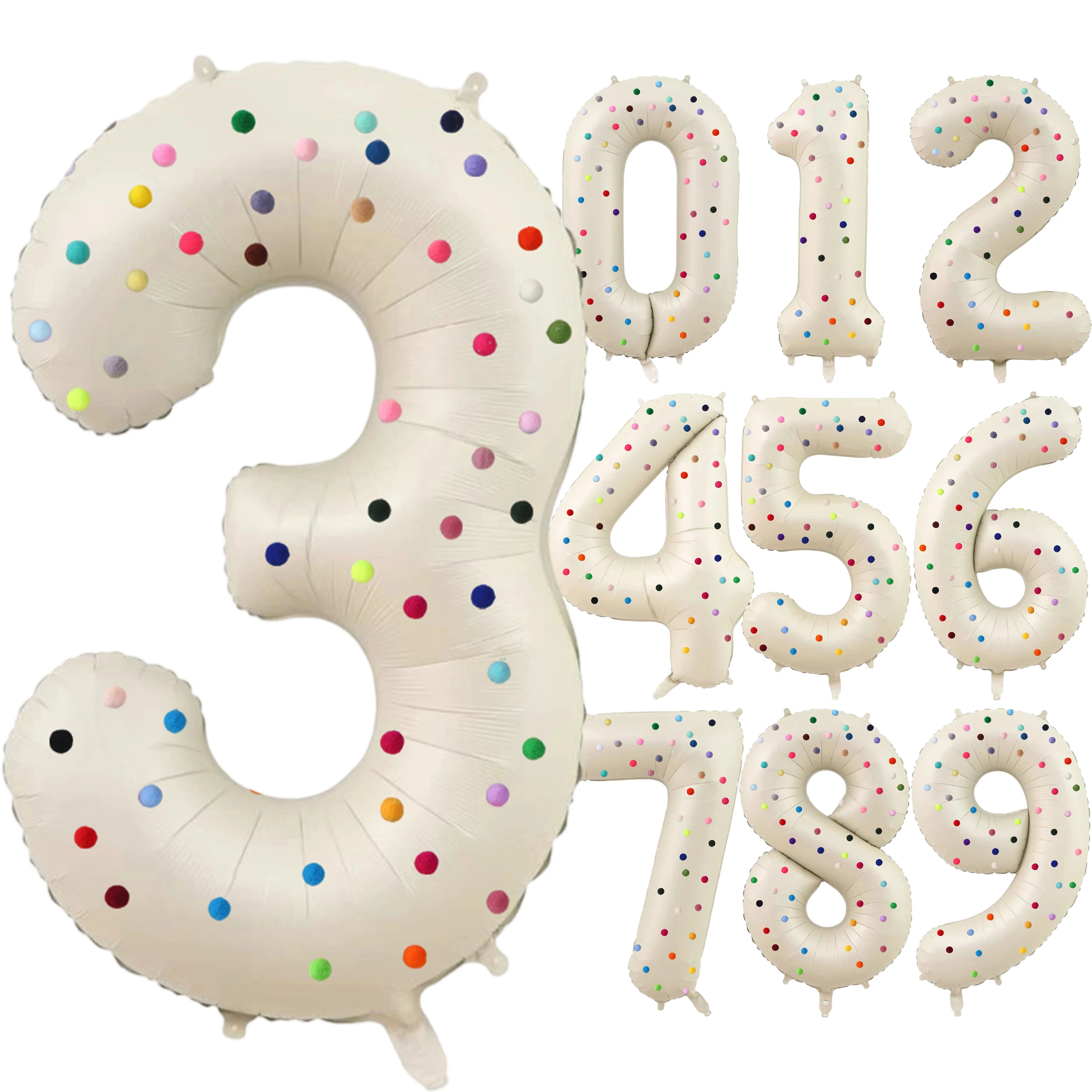 

Фольгированные цифры 0-9 для праздника