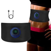 abs trainer muscle stimulation toning belt ems muscle stimulator lcd body slimming belly training weight loss fitness workout