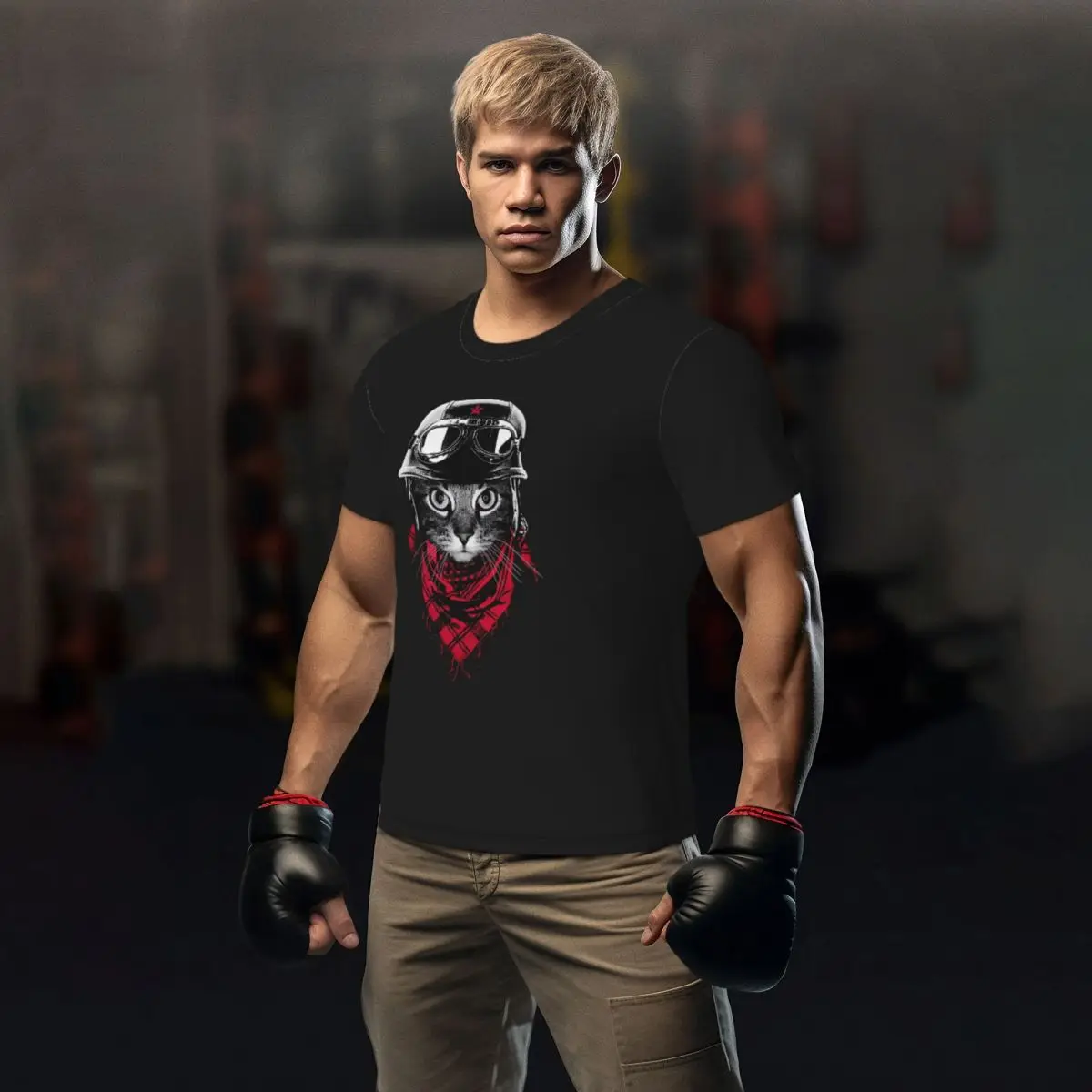 

Спортивная футболка для мужчин, футболки с рисунком животного, кошка-вентуратор, забавные летние крутые футболки с 3d-рисунком пилота, винтажная Дизайнерская одежда с круглым вырезом
