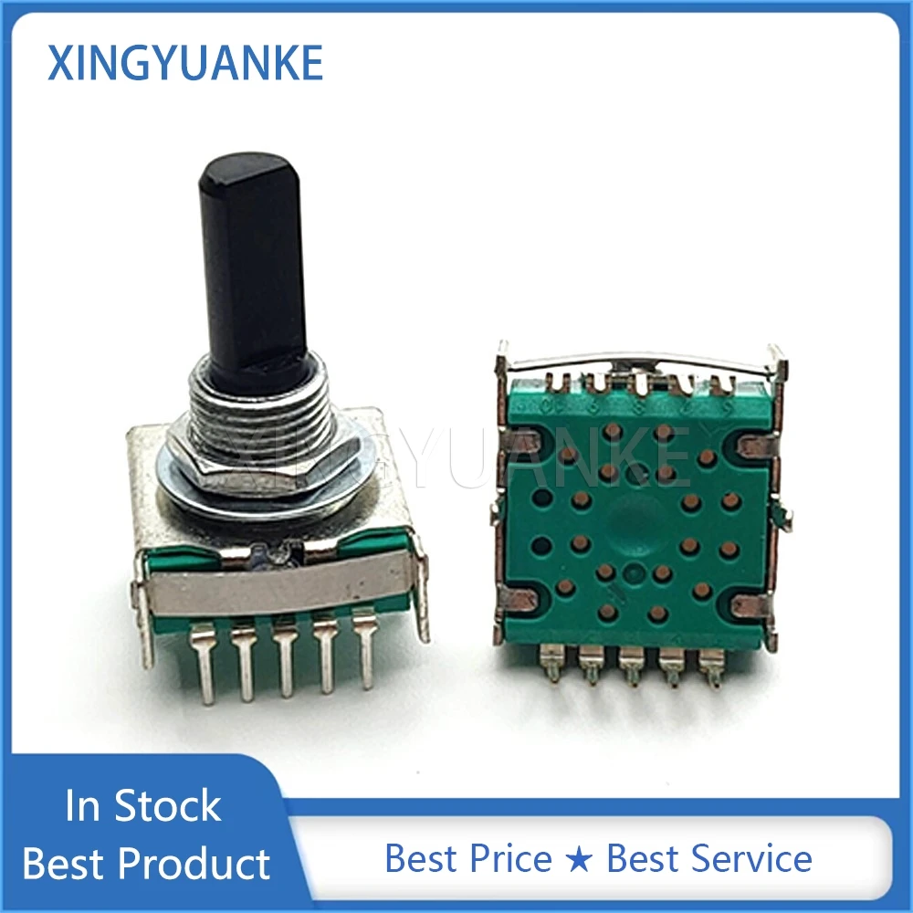 2 шт. RS17 диапазон поворотного переключателя, 1 полюс, 3 4 5 6 7 8 позиций, переключатель шестерни для небольших бытовых приборов, 10 контактов, 20 мм, полувал