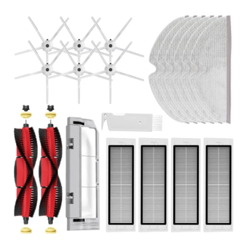 

Запчасти для пылесоса XiaoMi Roborock S5 Max S6 MaxV S6, фильтр НЕРА, основная щетка, насадка на швабру, боковая щетка