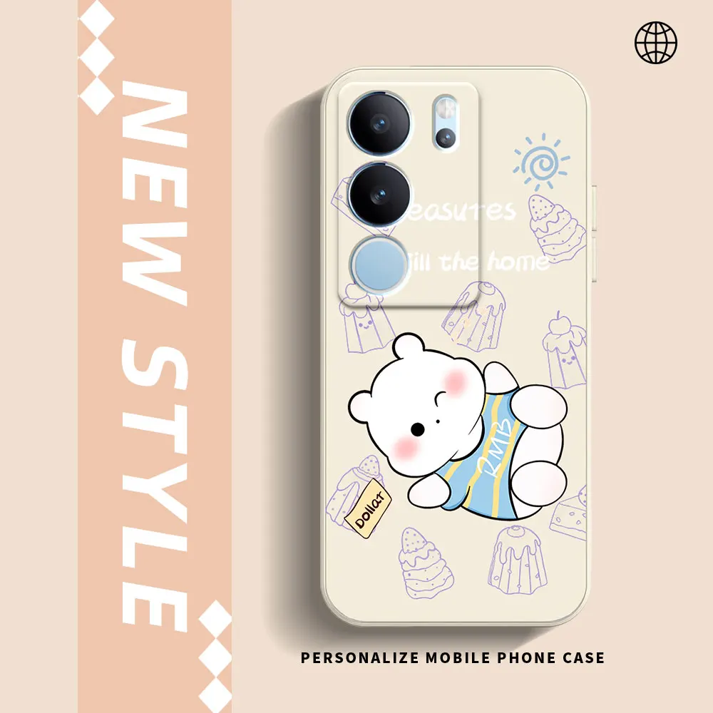 Чехол для телефона Vivo V29 V27 V25 V29E 5G V27E V25E V11 V15 Pro V20 SE V11i V17 Neo V2029 Мягкий Силиконовый