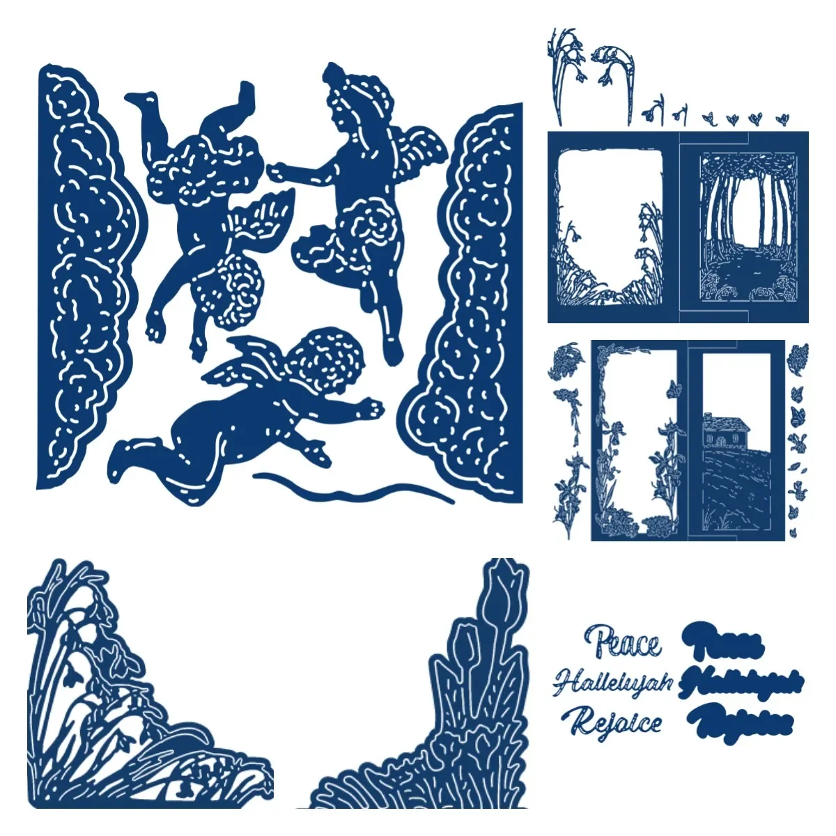 Окружающая концертная рамка Springtide Border металлические трафареты для скрапбукинга