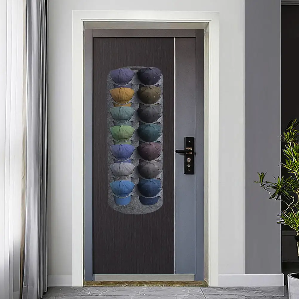 

2pcs Baseball Cap Display Rack Wall Door Back Storage Hanging Bag Large Capacity Display Stand Storage Shelf Home Organizer
