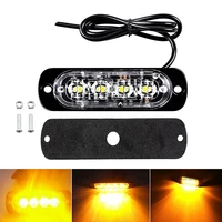 12v amber led bar car truck emergency lights lamps wprotection pad