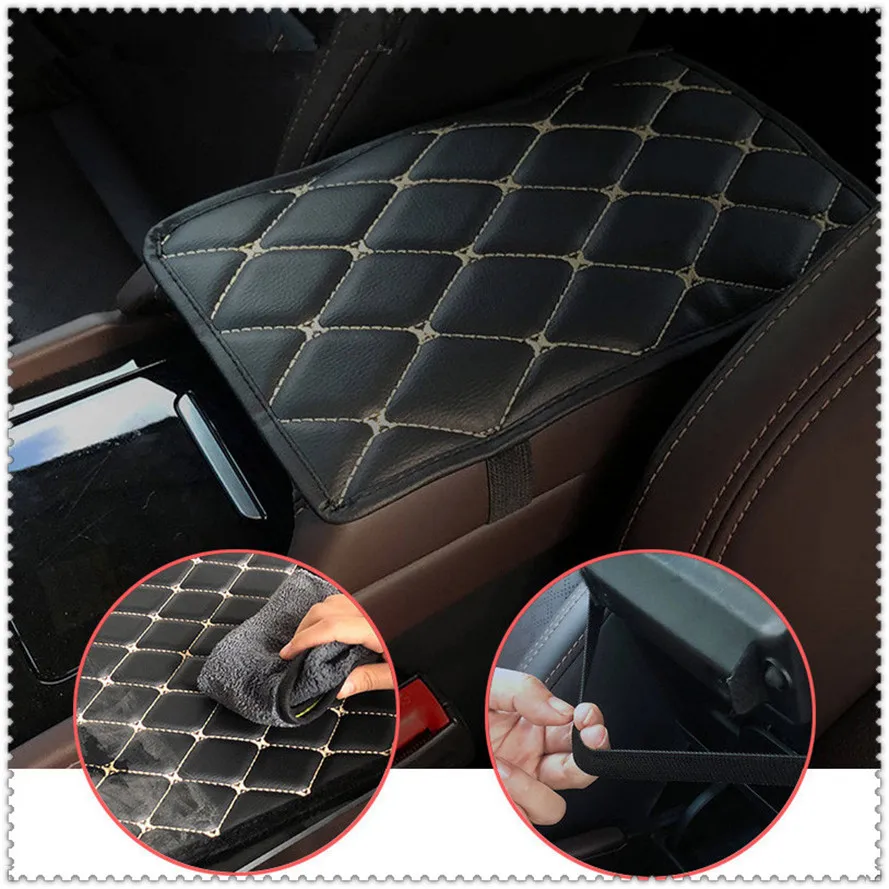 Car Armrest Mat Auto Armrests Mats Cushion Cover Pad forcamry 40 tiguan ford fusion |