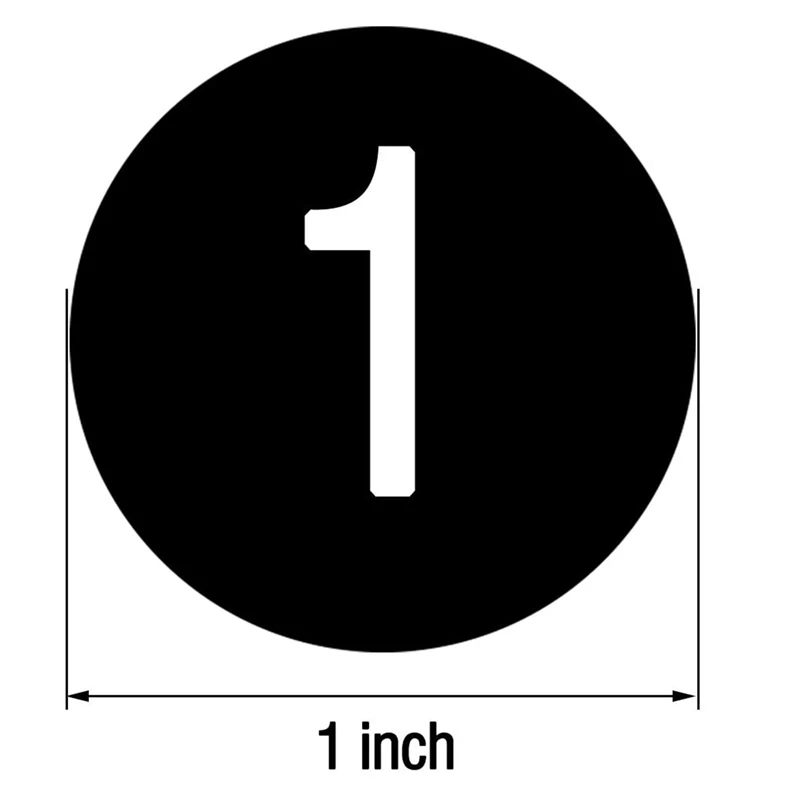Самоклеящиеся наклейки с номерами от 1 до 50, 20 шт. (art.: 3920c71ea6509) - 3920c71ea6509