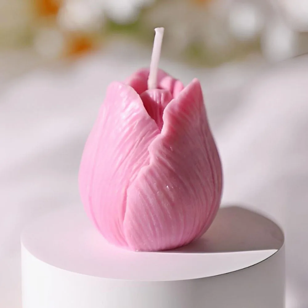 

3D Tulip Silicone Candle Mould Flower Soap Floral Resin Bud Chocolate