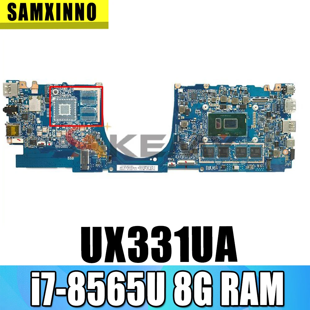 

Akemy For ASUS ZenBook 13 UX331UAL UX331UA UX331U U3300U U3100U Laotop Mainboard Motherboard W/ i7-8565U 8G RAM
