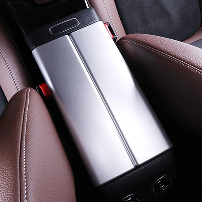 

For Mercedes Benz A Class W177 V177 A180 A200 A220 A250 ABS Car Central Armrest Storage Box Cover Trim Sticker Accessories