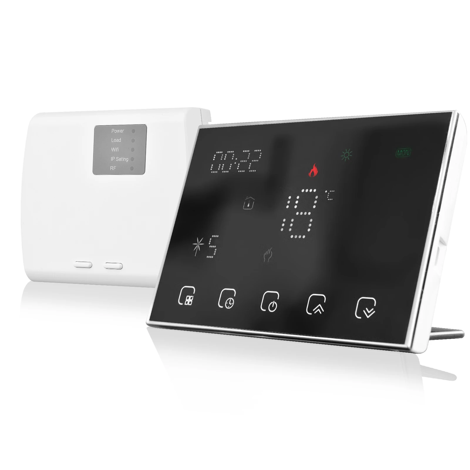 

Smart Thermostat Controller Programmable Digital Temperature With LED Touchscreen Replacement LCD Display For Google Home Alexa