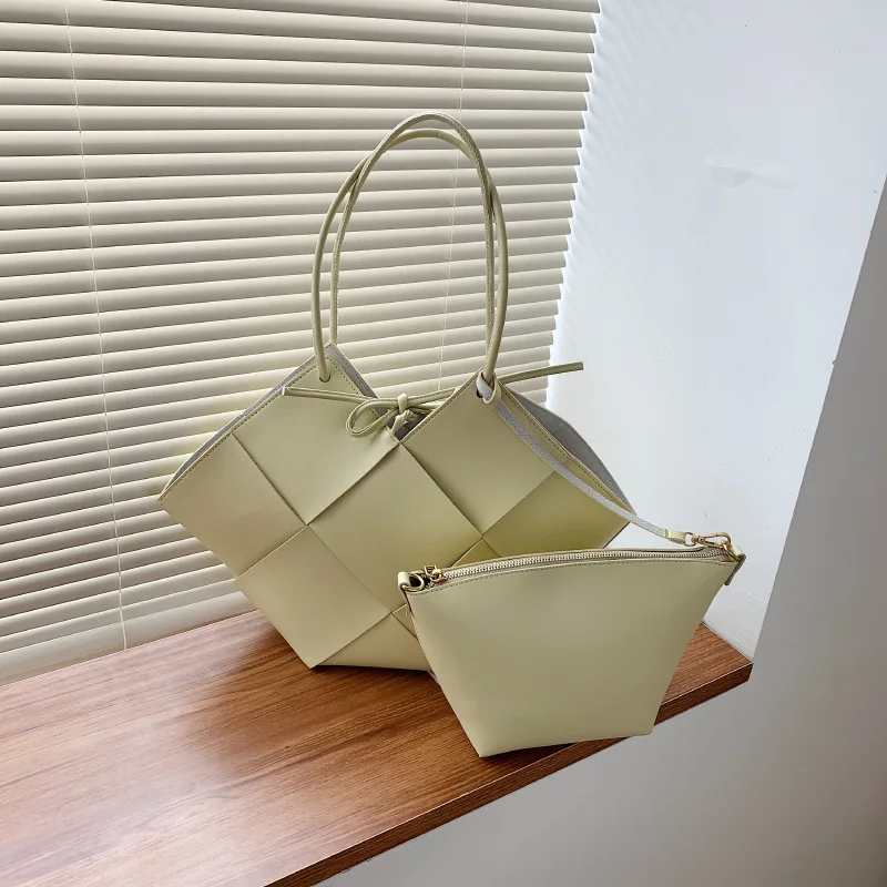 

New Handmade Woven Shoulder Bag High Quality composite bag Women's Designer Handbag High capacity Shoulder Messenger Bag