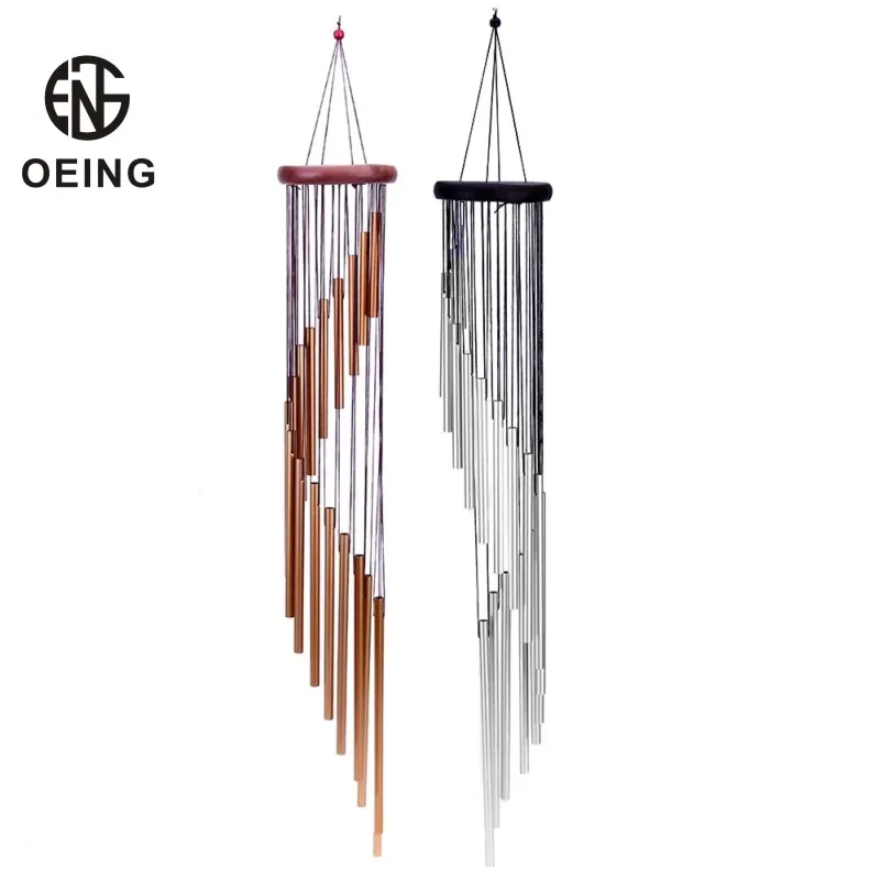 

Домашний Декор 90 см, 18 труб, ветряные колокольчики, металлические ветряные колокольчики, садовые патио, уличные настенные подвесные крутые ...