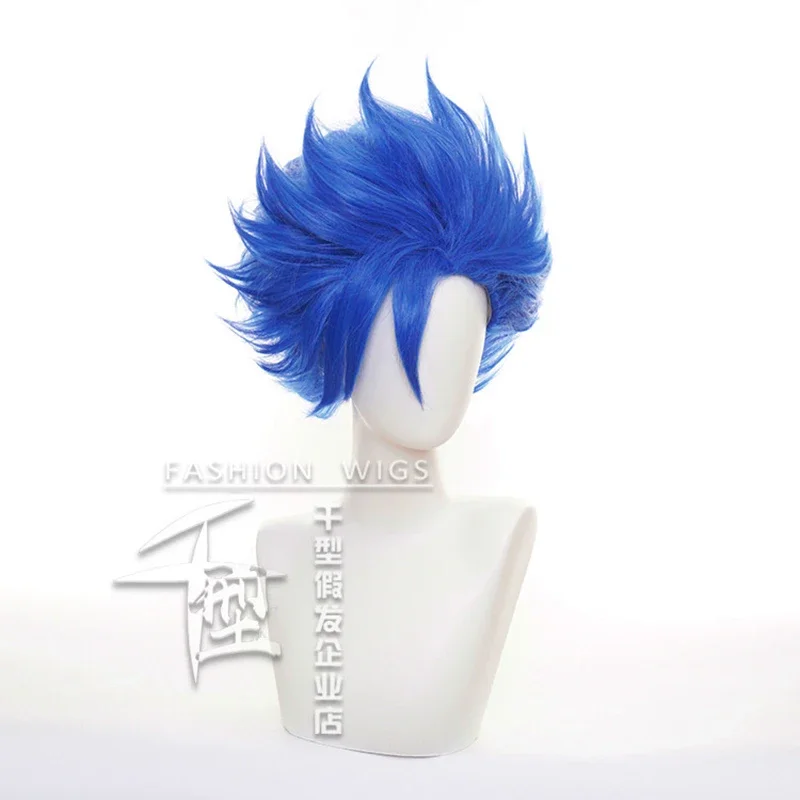 Синий короткий парик для косплея SK8 the Infinity Shindo Ainosuke SK Eight термостойкие