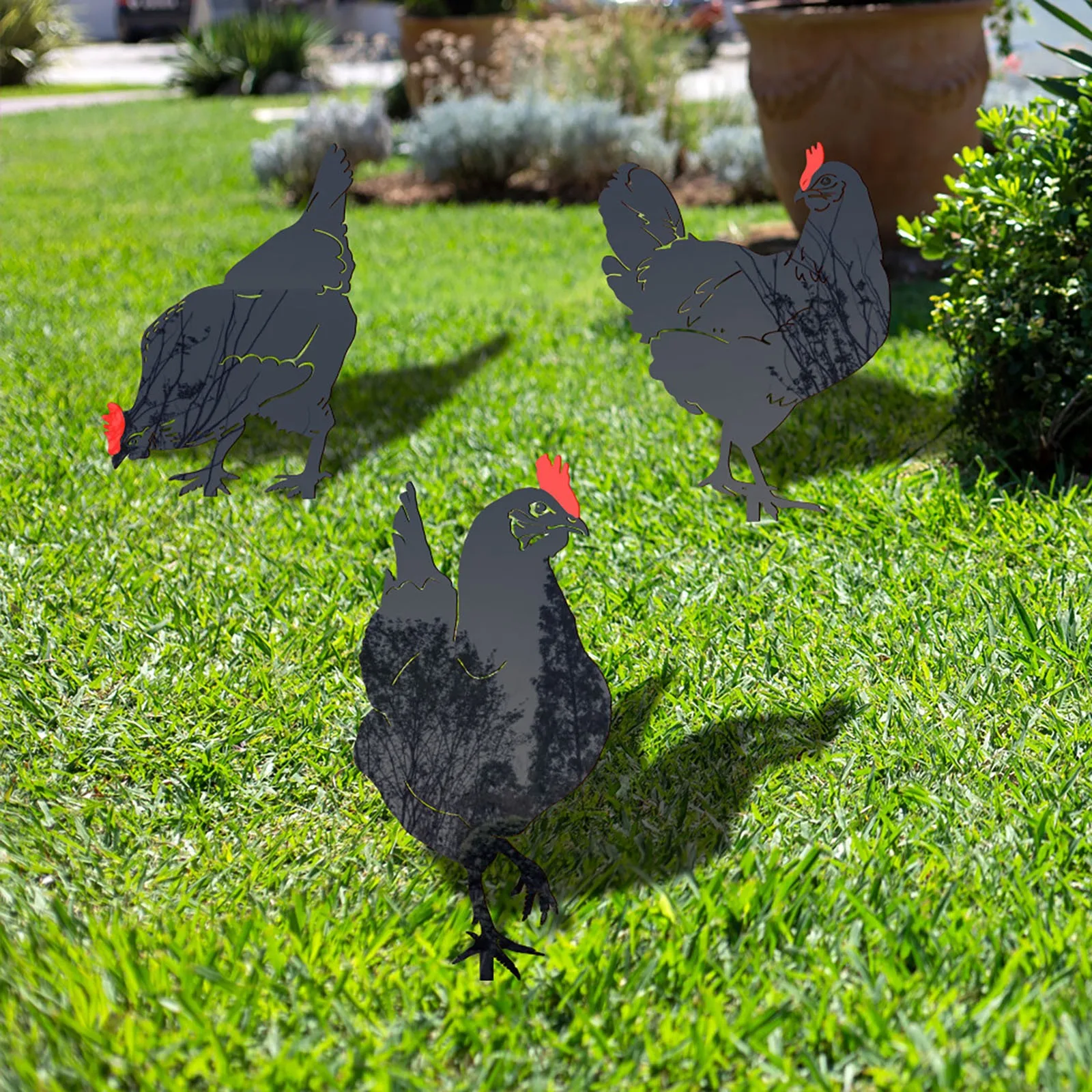 

Poultry Decoration Yard Animal Inserts Decoration Yard Decoration Acrylic Double Sided Printing Party Bags for Plants Plastic