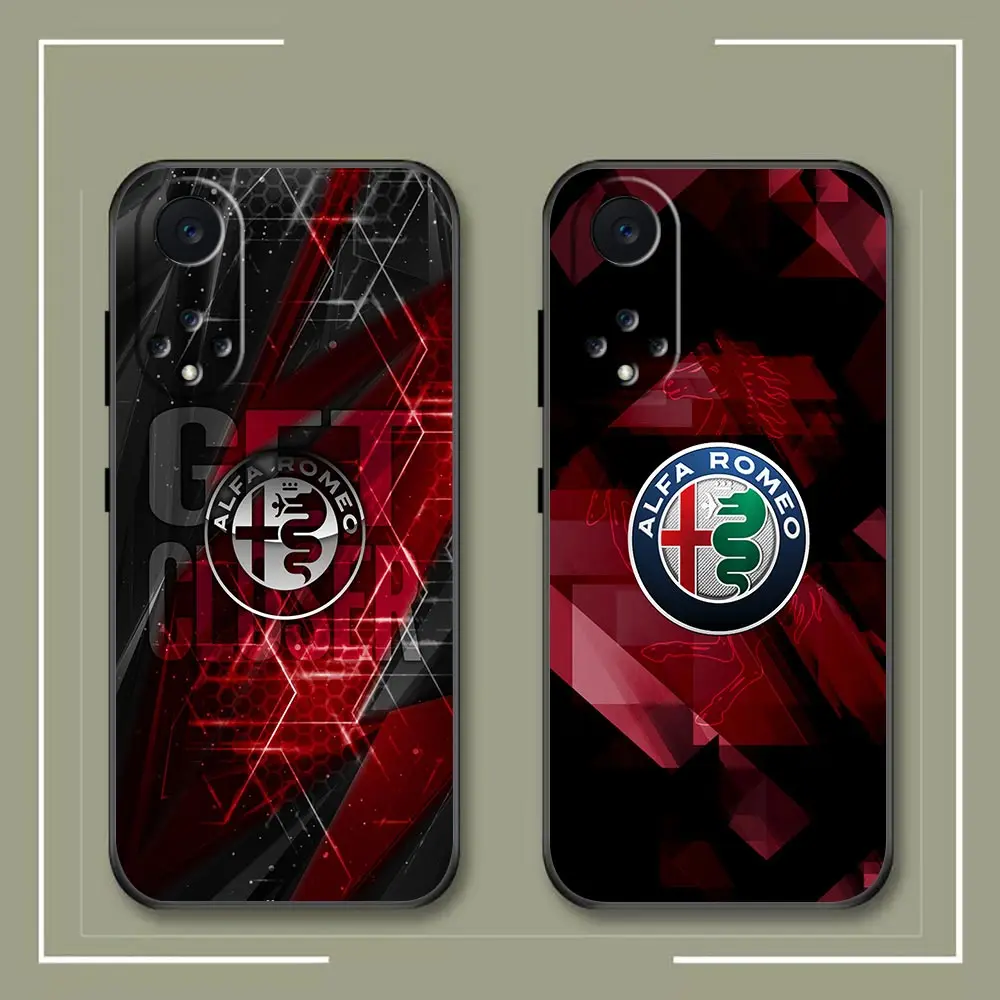 Case For Huawei NOVA Y90 Y70 Y61 10 9 9 Plus 8 8I 7 7I 6 SE 5 5I 4 3 3I 2 2S Lite Plus Pro Case Funda Italy Sport Car Alfa Romeo