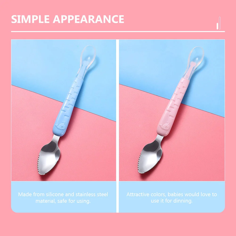 Мини-ложки столовые приборы для младенцев скребок сервировочная посуда