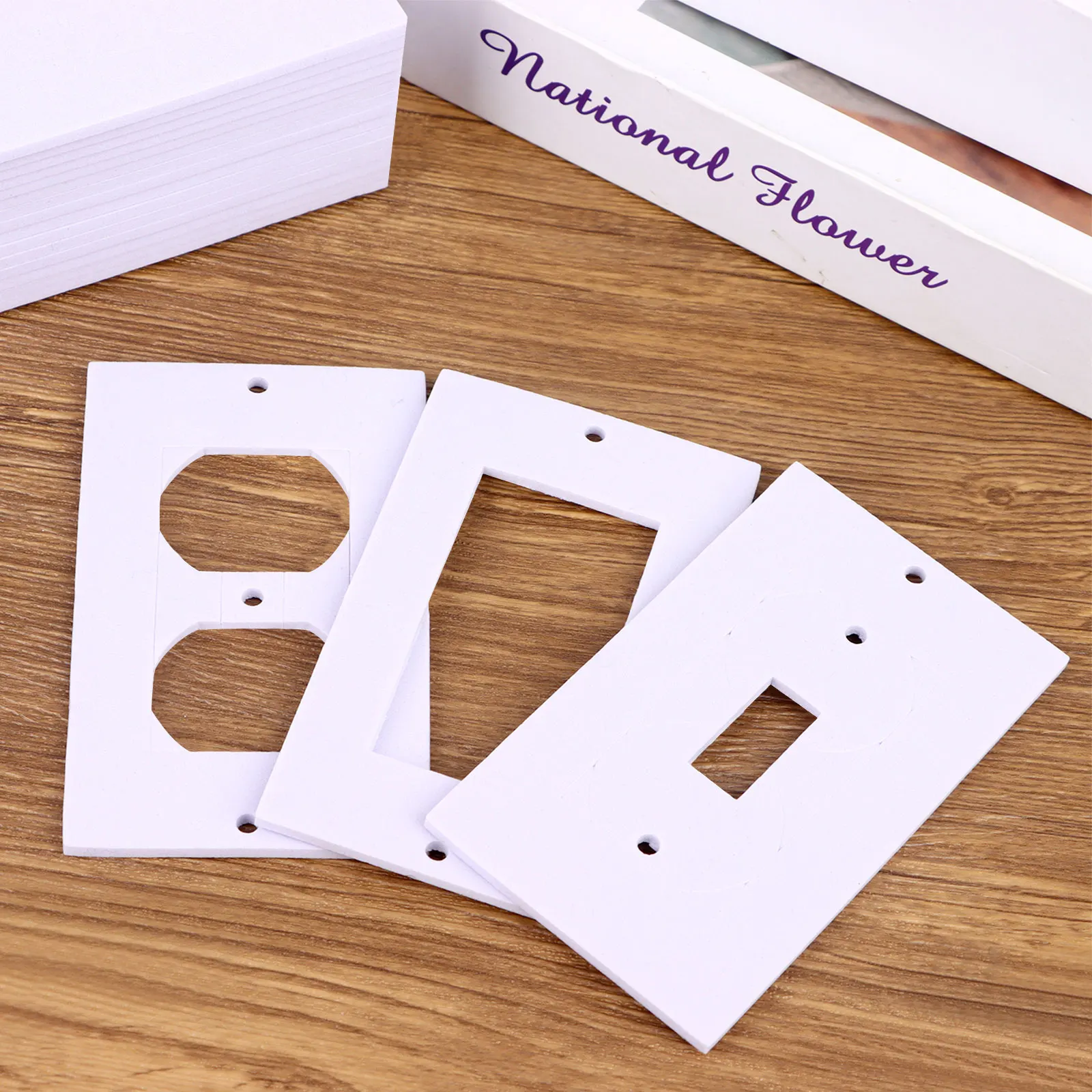 

60 шт. изоляционная прокладка для выхода, настенная пластина, пенопластовые прокладки, сменная настенная пластина