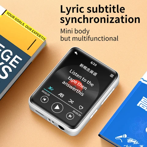 Музыкальный плеер D2 с сенсорным экраном и FM-радио Bluetooth 5.0 Портативный MP3-плеер 1,77-дюймовый IPS со светодиодной подсветкой Широкоэкранный micro USB