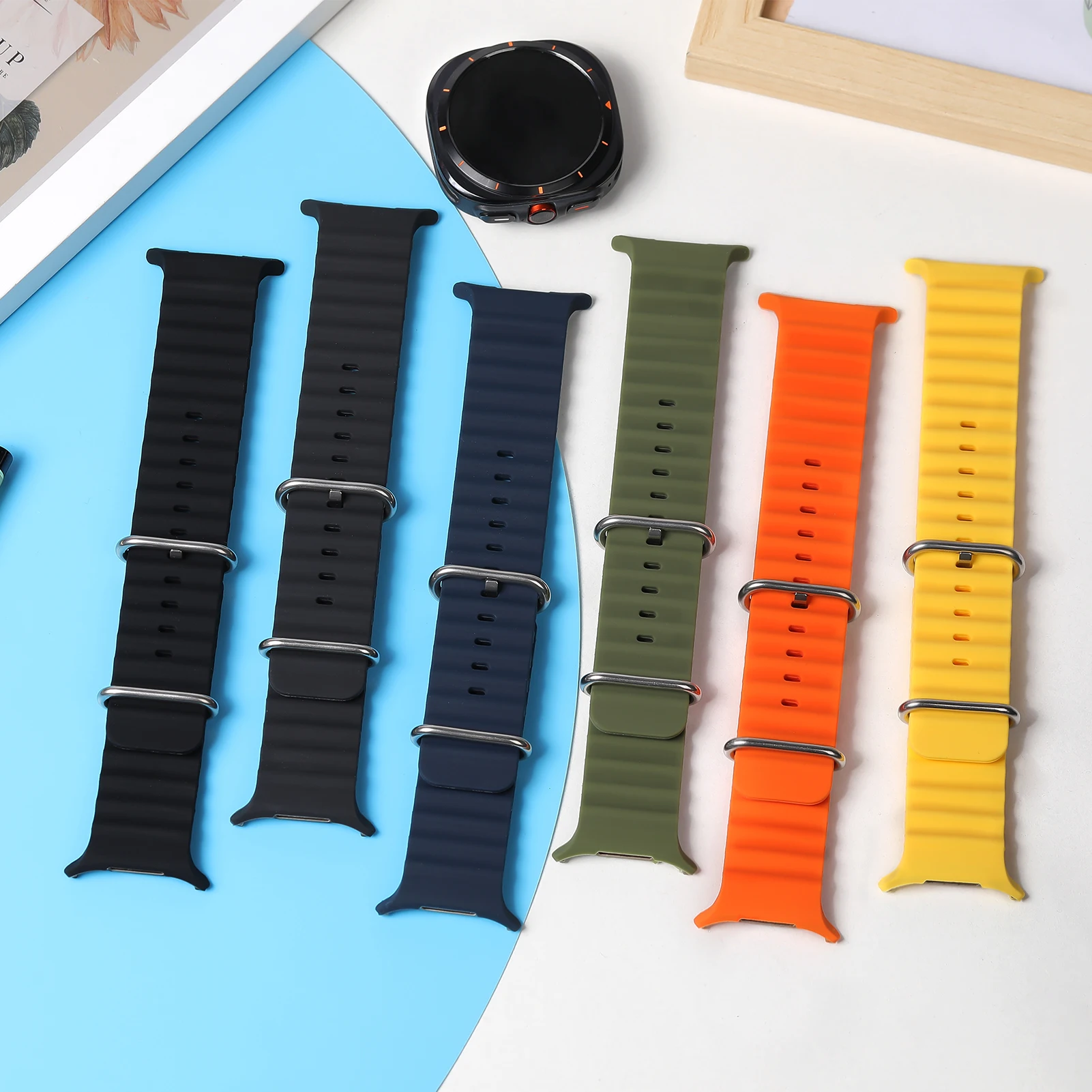 Ocean Band для Samsung Galaxy Watch 7 Ultra 47 мм спортивный силиконовый браслет корреа ремень