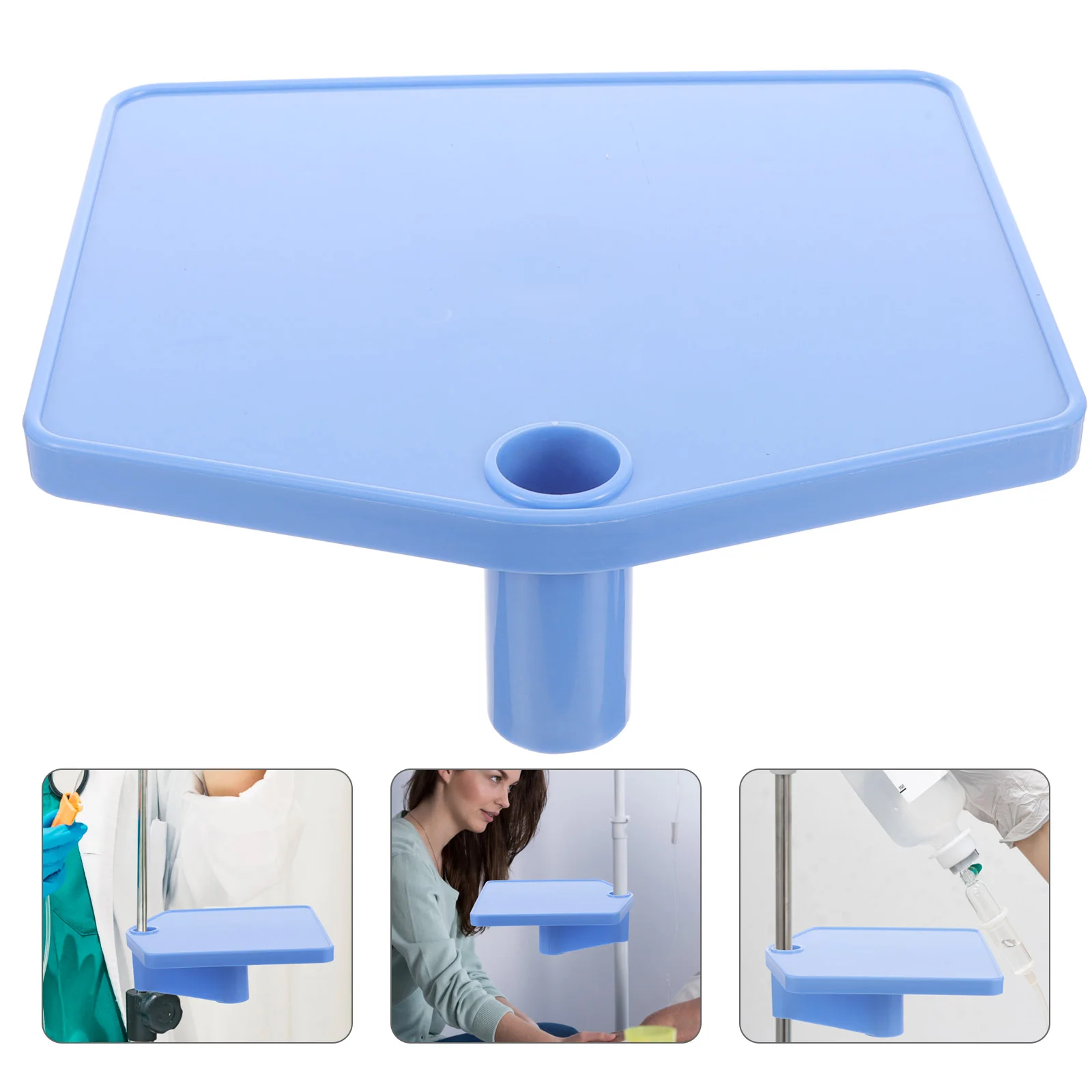 

English title: Iv Stands Tray Iv Pole Dining Tray Instrument Stand Infusion Stand Plastic Storage Plate Medical Supplies