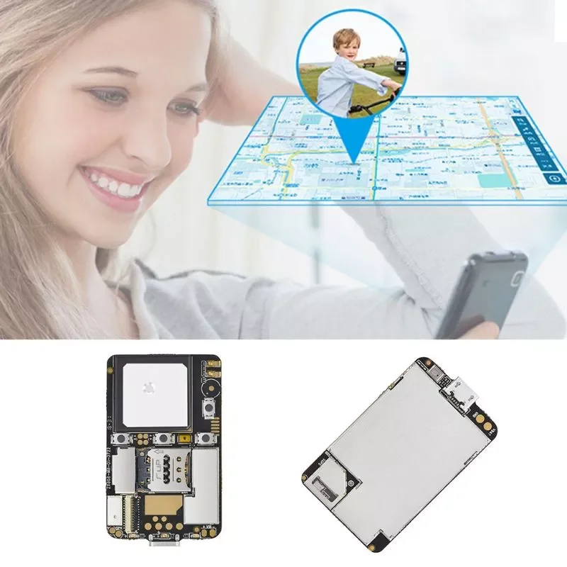 

ZX808 PCBA GPS Tracker GSM GPS Wifi LBS Locator SOS Alarm Web APP Tracking TF Card Dual System