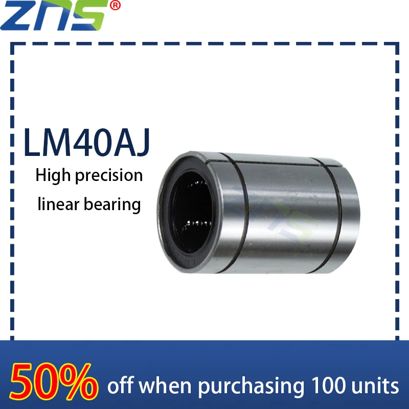 

High precision linear bearing with small opening clearance adjustment LM40-AJ LM40AJ