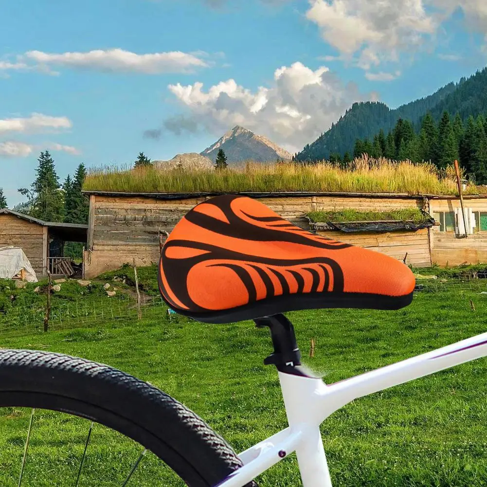 

Bike Seat Cushion Elastic Shock Absorption Design Universal Thicken Seat Silicone Mountain Bicycle Saddle Cover Bike Accessories